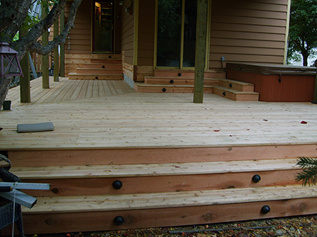 wood deck product selection
