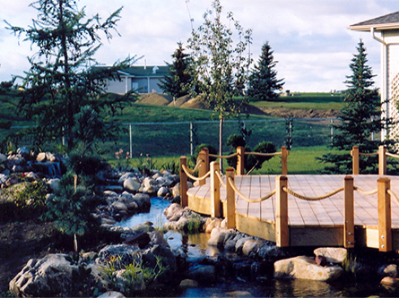 backyard custom deck design