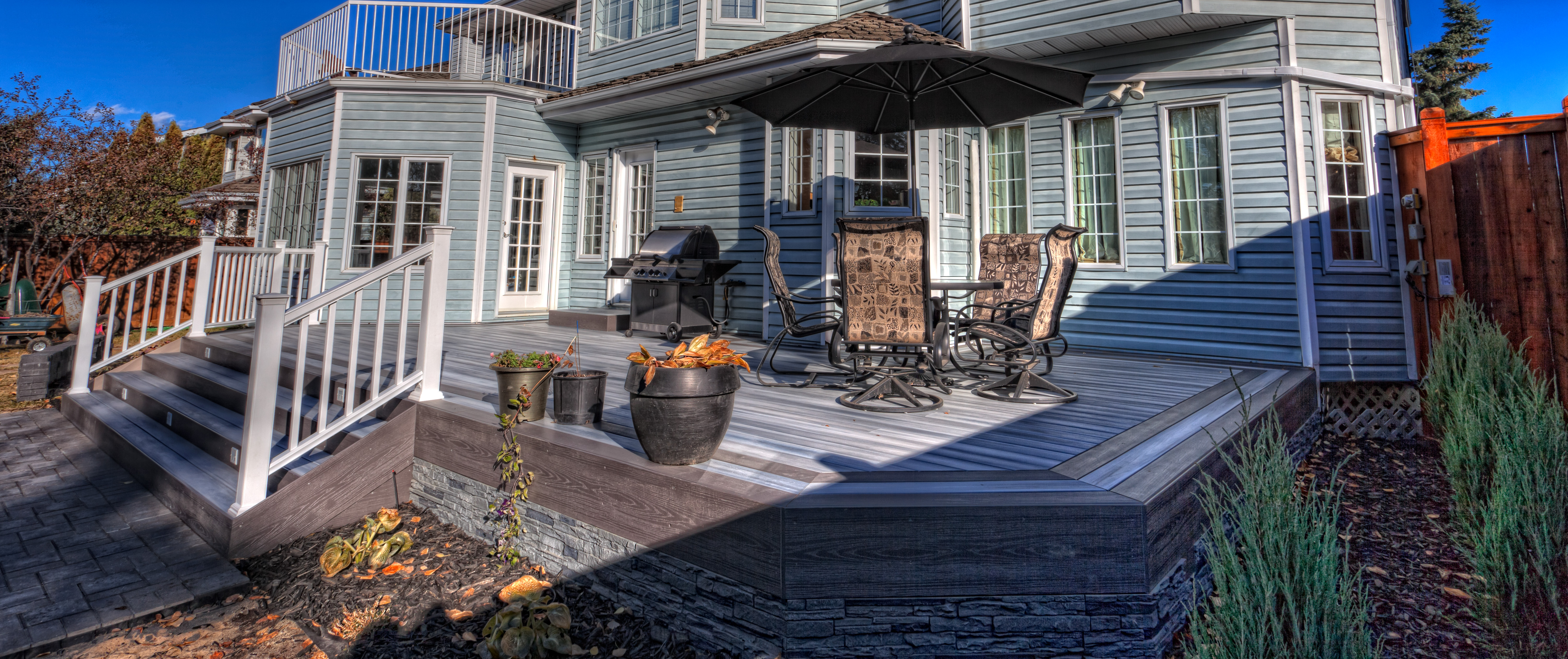 multi-level deck in Devon 2