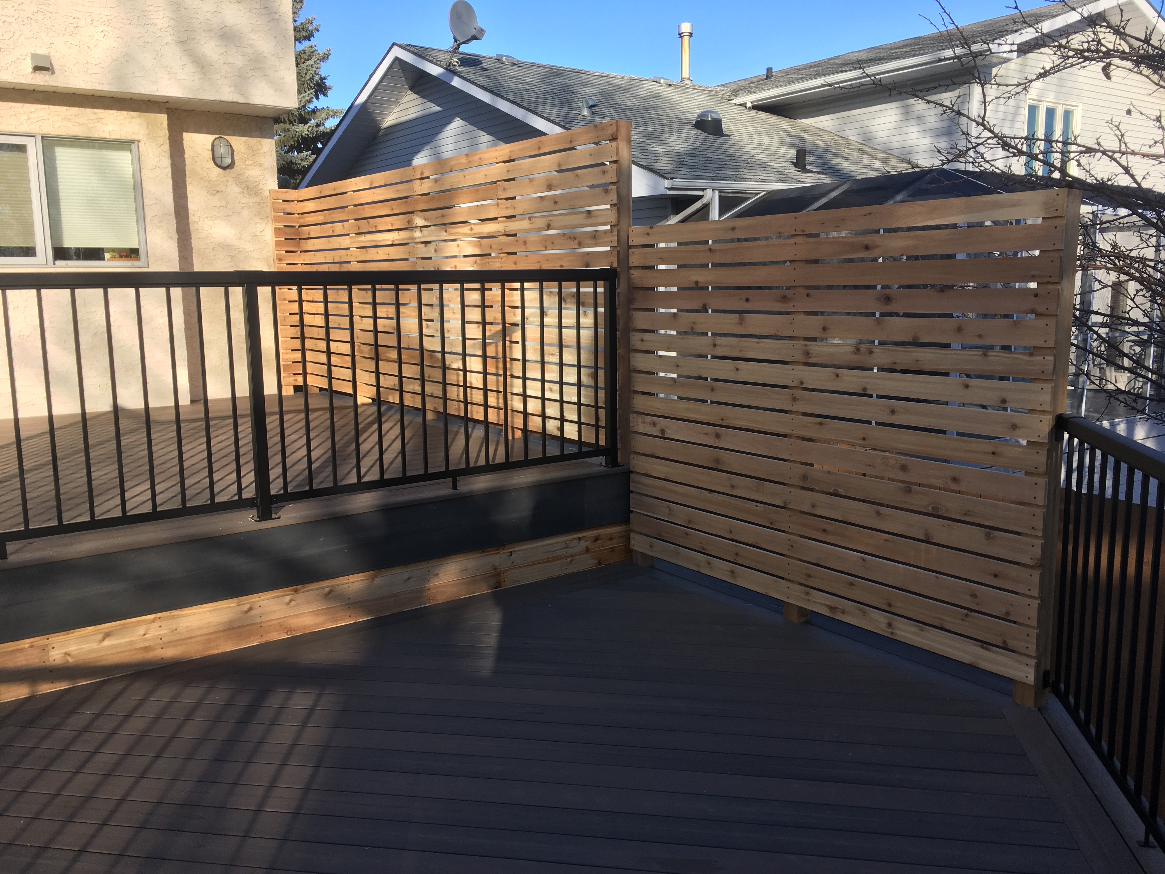 Elevated Outdoor Living: A Stunning Multi-Level Deck Transformation in Stony Plain