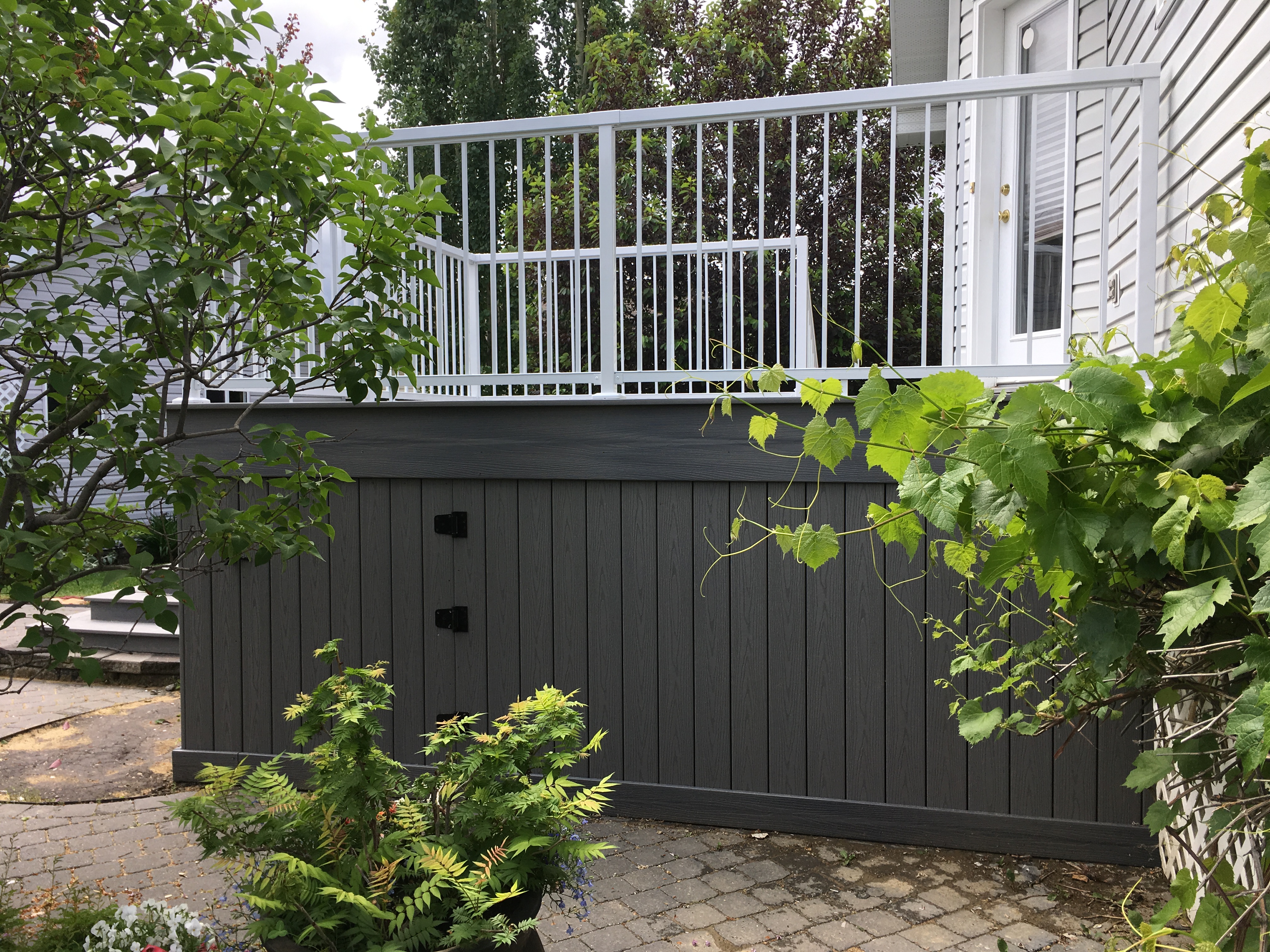 multi-level composite deck private retreat 3