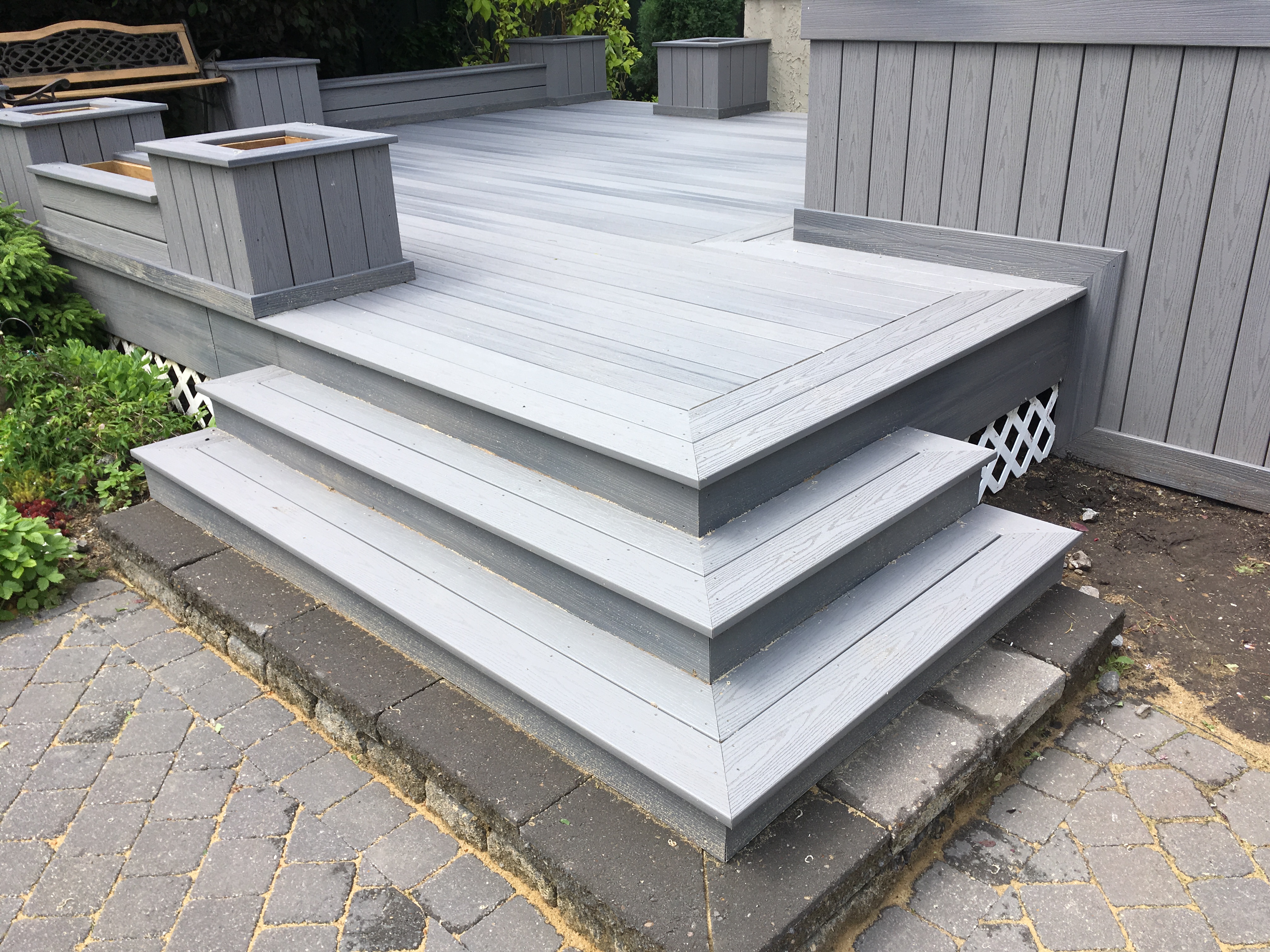 multi-level composite deck private retreat 5