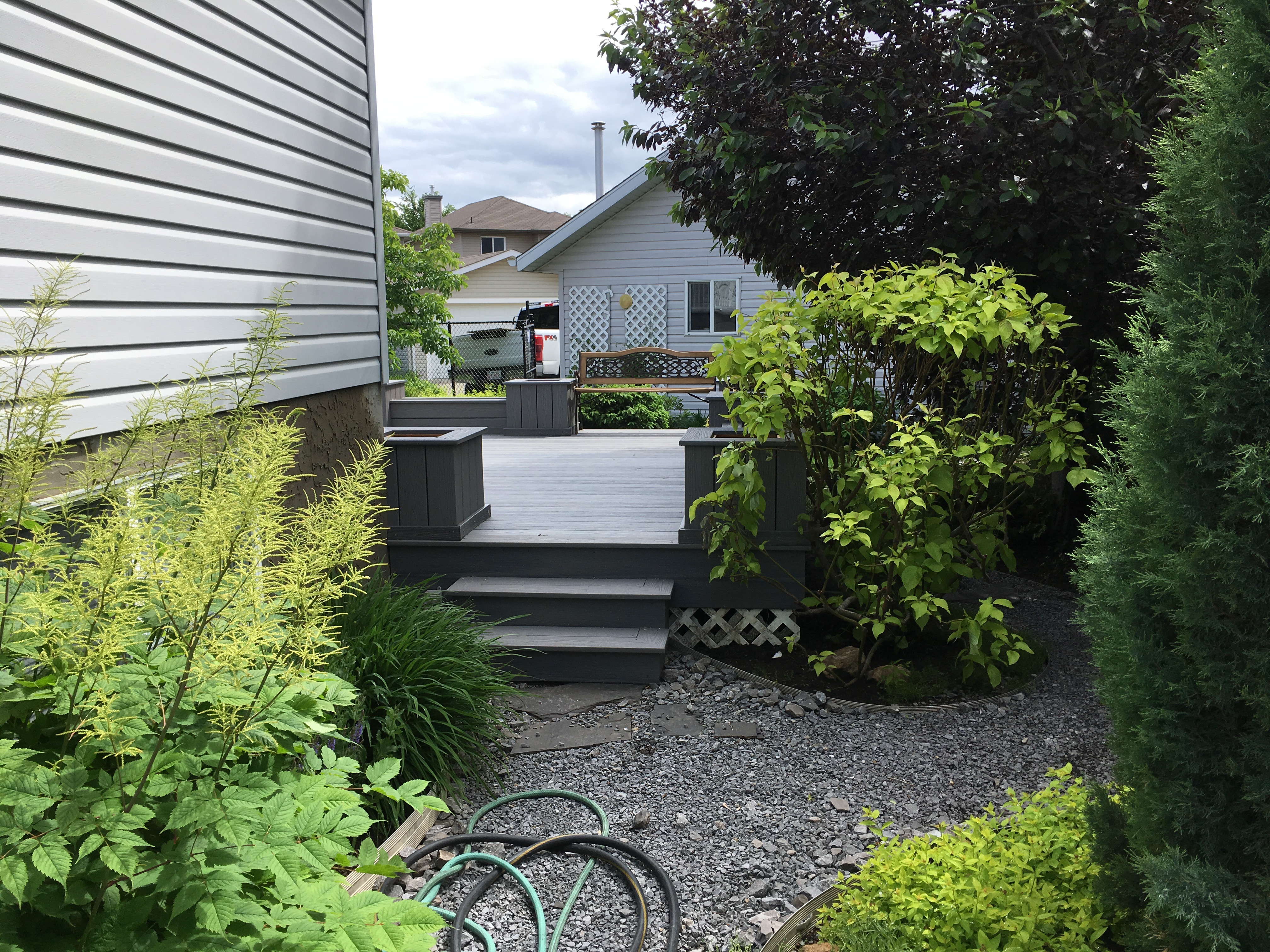 multi-level composite deck private retreat 8