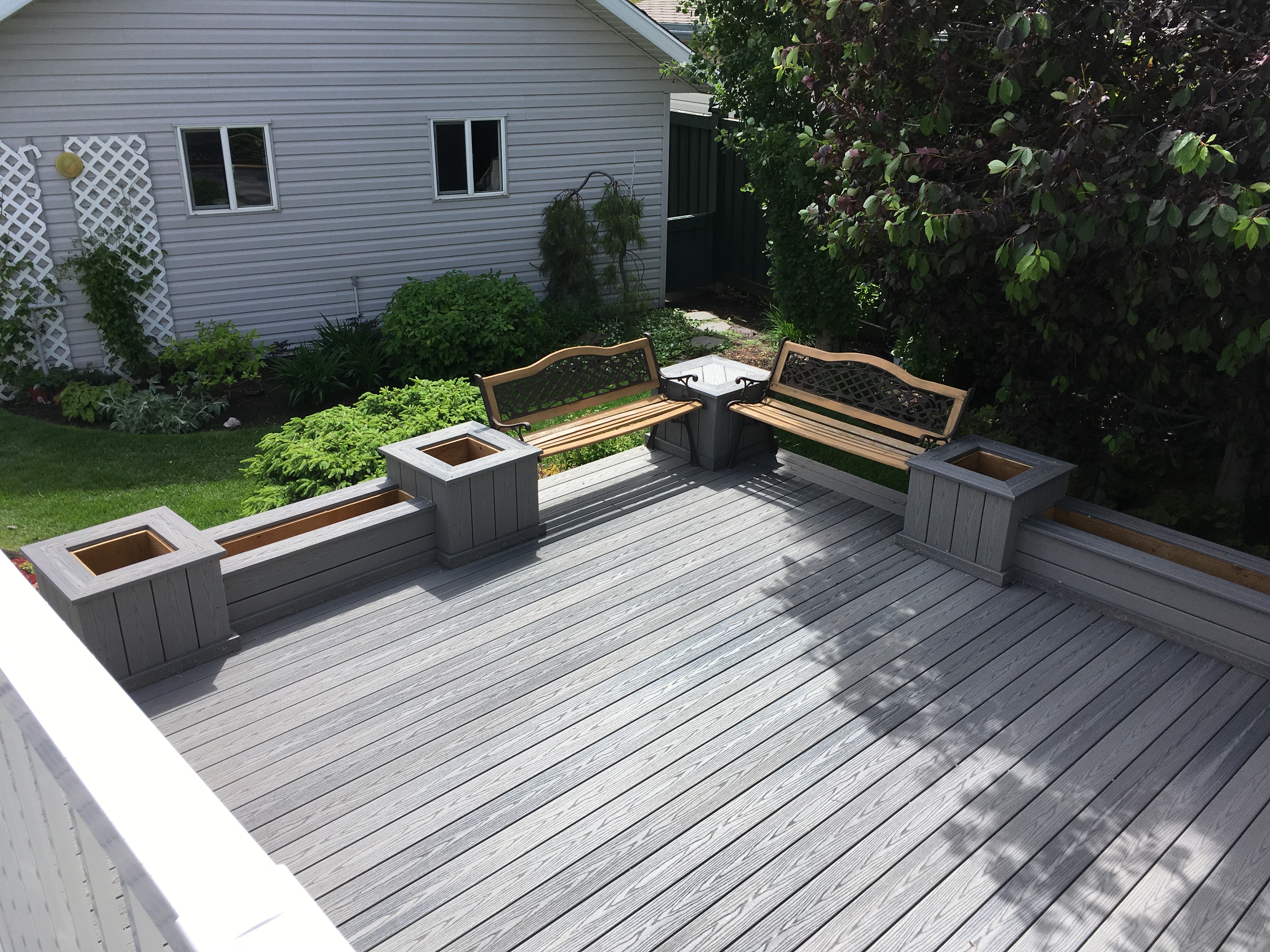 multi-level composite deck private retreat 11