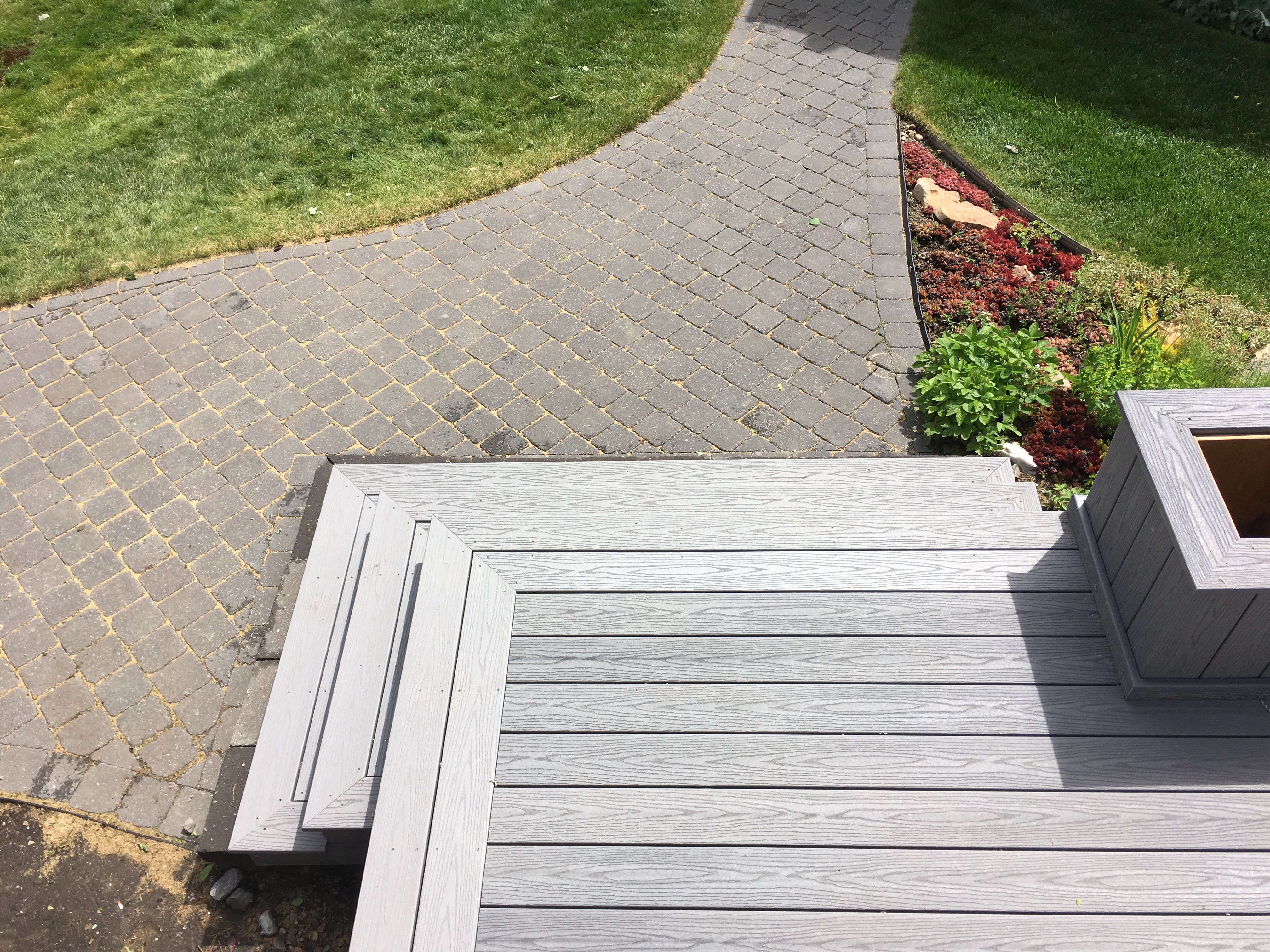 multi-level composite deck private retreat 12