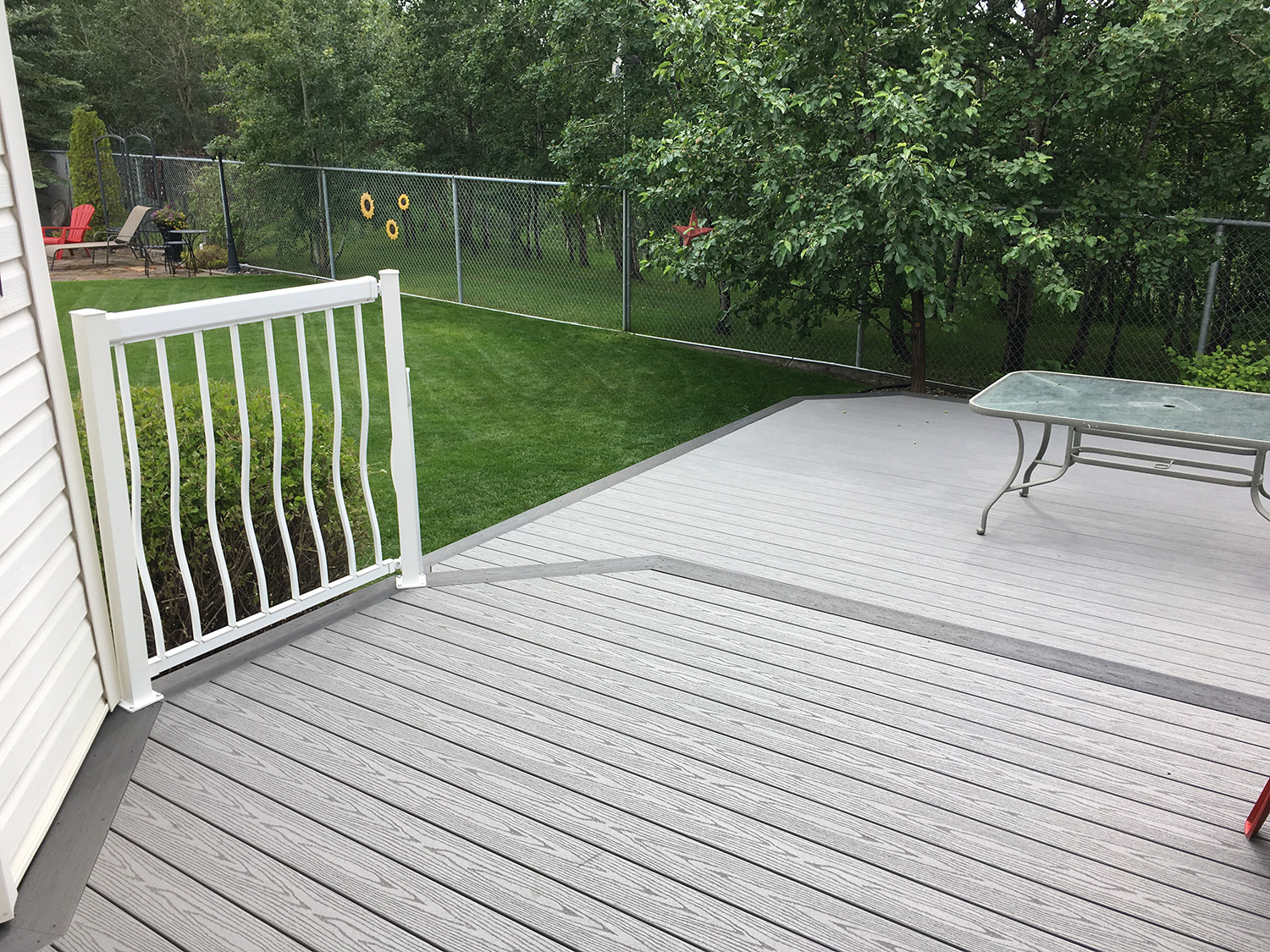 multi-level composite deck private retreat 5