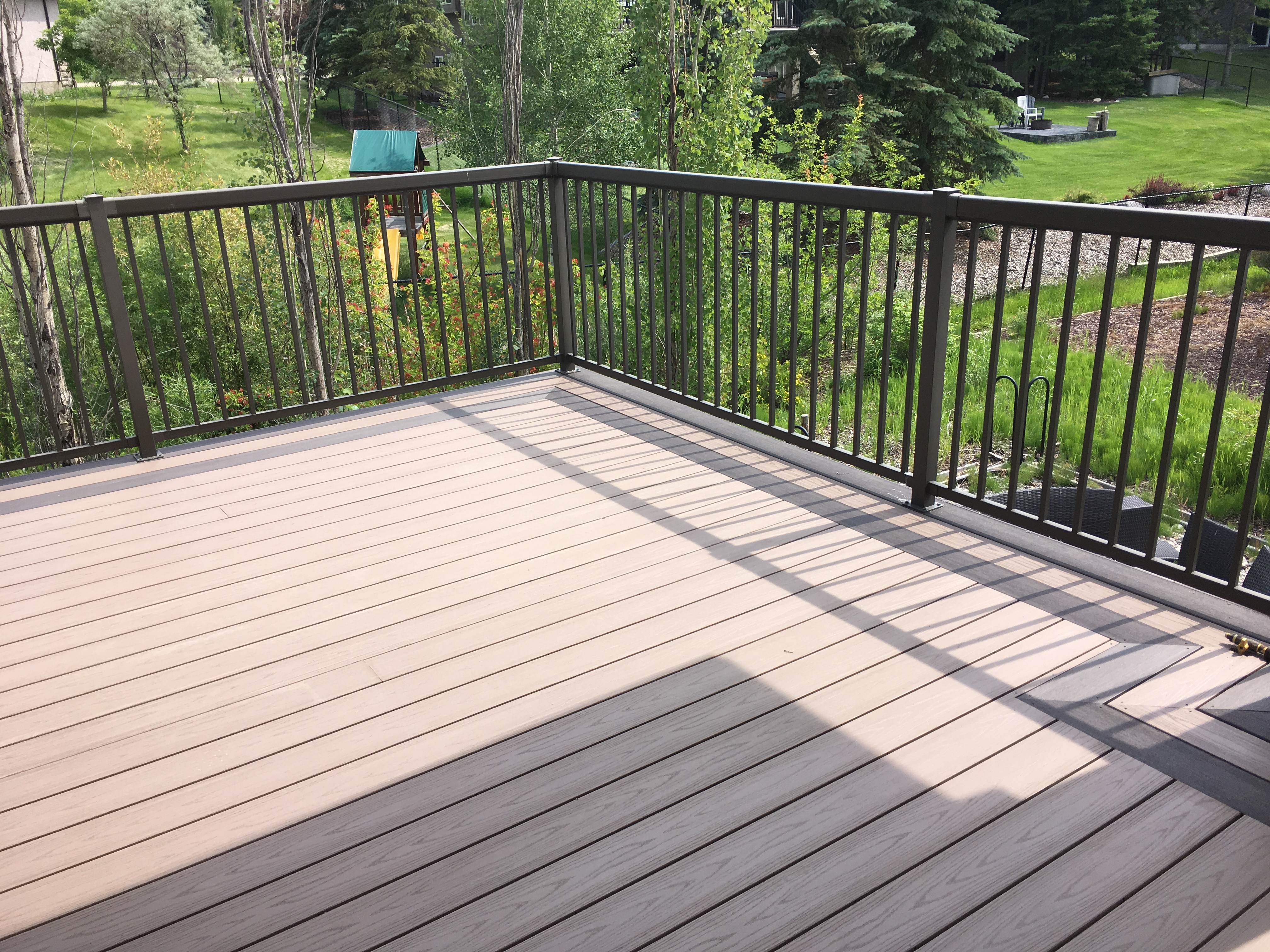 multi-level composite deck private retreat 3