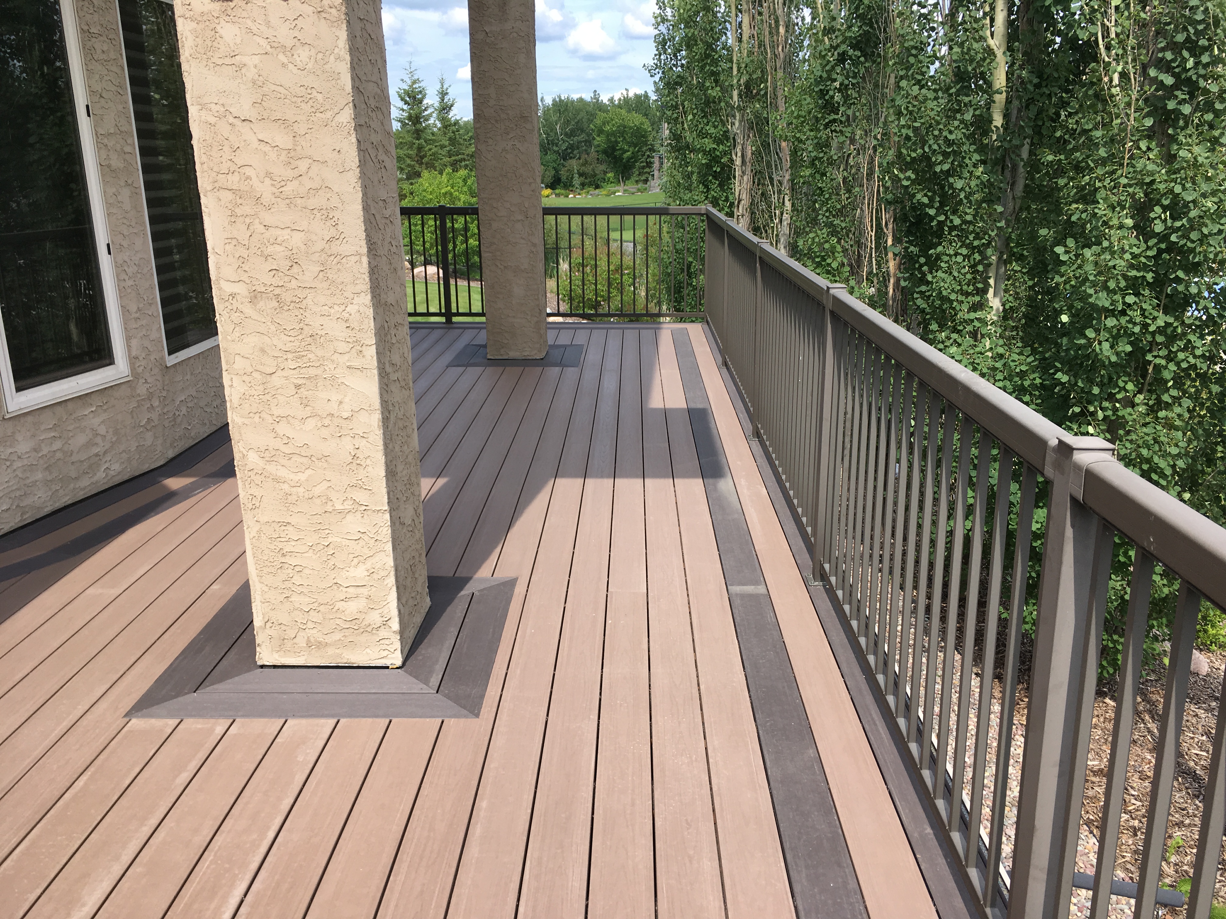 multi-level composite deck private retreat 4