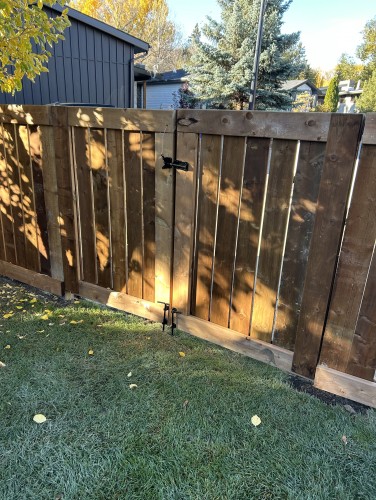 Functional & Attractive Fence Installation - Enhancing an Edmonton Yard